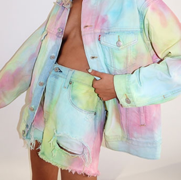 Levi's Pants - NWOT Levi's X Zef Method Tie Dye Shorts